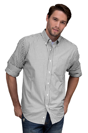 Easy-Care Gingham Check Shirt